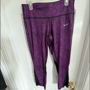 purple nike leggings